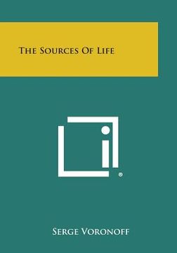 portada The Sources of Life (in English)
