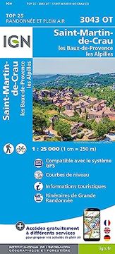 portada St. Martin de Crau les Baux de Provence les Alpilles 1: 25 000 (en Francés)
