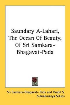 portada saundary a-lahari, the ocean of beauty, of sri samkara-bhagavat-pada (en Inglés)