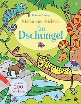 portada Malen und Stickern: Im Dschungel (in German)