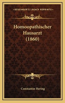 portada Homoopathischer Hausarzt (1860) (en Alemán)