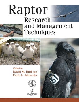 portada Raptor Research And Management Techniques (en Inglés)