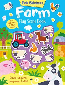 portada Felt Stickers Farm Play Scene Book (en Inglés)