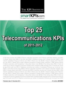 portada Top 25 Telecommunications KPIs of 2011-2012