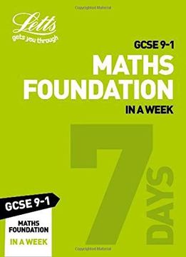portada Letts GCSE 9-1 Revision Success - GCSE 9-1 Maths Foundation in a Week (en Inglés)