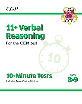 portada New 11+ cem 10-Minute Tests: Verbal Reasoning - Ages 8-9 (en Inglés)