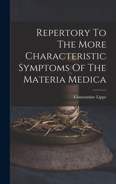 portada Repertory To The More Characteristic Symptoms Of The Materia Medica (en Inglés)