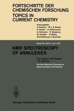 portada nmr spectroscopy of annulenes (en Inglés)
