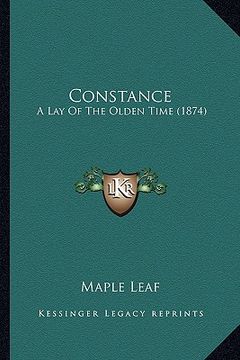 portada constance: a lay of the olden time (1874) (en Inglés)