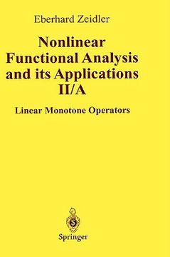 portada nonlinear functional analysis and its applications: ii/ a: linear monotone operators (en Inglés)