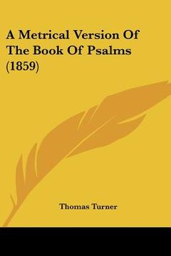 portada a metrical version of the book of psalms (1859) (in English)