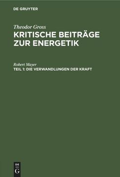 portada Die Verwandlungen der Kraft (in German)