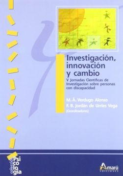 portada Investigación, Innovación y Cambio: V Jornadas Científicas de Investigación Sobre Personas con Discapacidad