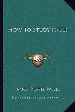 portada how to study (1900) (en Inglés)