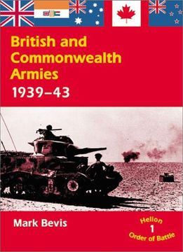 portada British & Commonwealth Armies: 1 (Helion Order of Battle) (en Inglés)