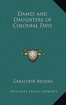 portada dames and daughters of colonial days