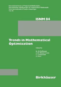 portada Trends in Mathematical Optimization: 4th French-German Conference on Optimization (en Inglés)