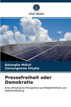 portada Pressefreiheit oder Demokratie (in German)