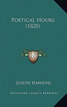 portada poetical hours (1820) (en Inglés)