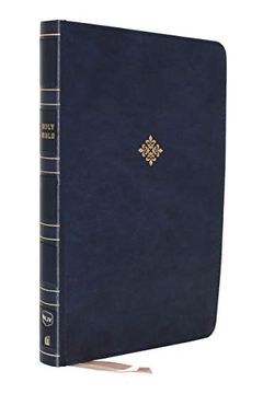 portada Nkjv, Reference Bible, Center-Column Giant Print, Leathersoft, Blue, red Letter, Comfort Print: Holy Bible, new King James Version (en Inglés)