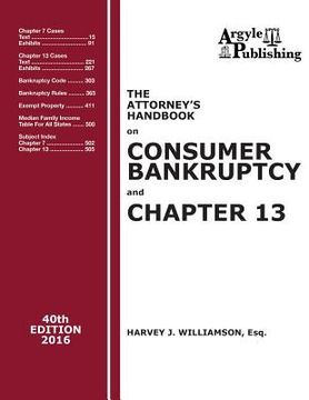 portada The Attorney's Handbook on Consumer Bankruptcy and Chapter 13: 40th Edition, 2016 (en Inglés)