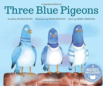 portada Three Blue Pigeons (Sing-Along Songs: Math)