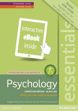 portada Pearson Baccalaureate Essentials: Psychology  only edition (etext) (Pearson International Baccalaureate Essentials)