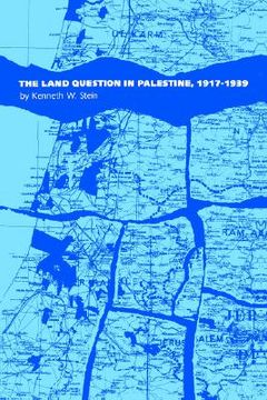 portada land question in palestine, 1917-1939 (en Inglés)