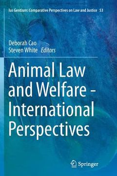 portada Animal Law and Welfare - International Perspectives (en Inglés)