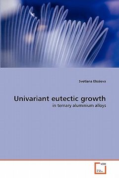 portada univariant eutectic growth (en Inglés)