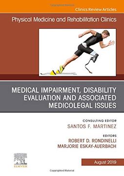 portada Medical Impairment and Disability Evaluation, & Associated Medicolegal Issues, an Issue of Physical Medicine and Rehabilitation Clinics of North America, 1e: Volume 30-3 (The Clinics: Radiology) (en Inglés)