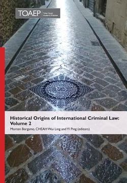 portada Historical Origins of International Criminal Law: Volume 2 (en Inglés)