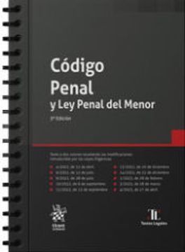 portada Código Penal y ley Penal del Menor 3ª Edición con Anillas