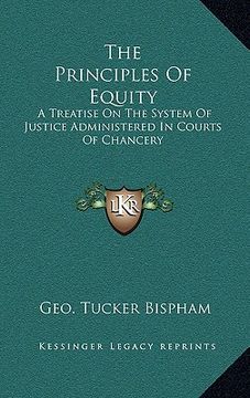 portada the principles of equity: a treatise on the system of justice administered in courts of chancery (in English)