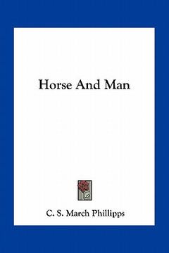 portada horse and man (en Inglés)