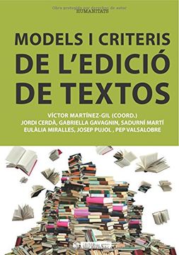portada Models I Criteris De L'Edició De Textos (Manuals)