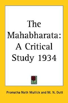 portada the mahabharata: a critical study 1934 (en Inglés)