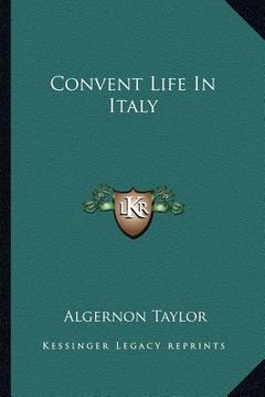 portada convent life in italy (en Inglés)