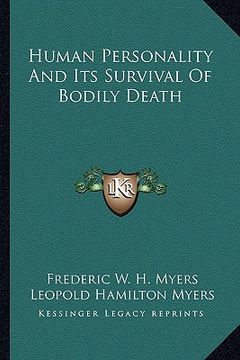 portada human personality and its survival of bodily death