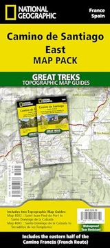 portada Camino de Santiago East map [Map Pack Bundle] map (National Geographic Trails Illustrated Map) (in English)
