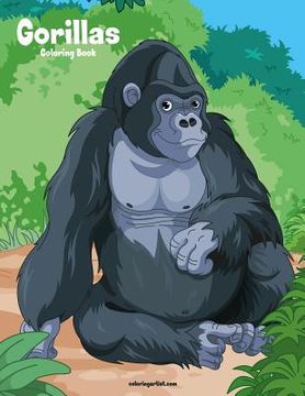 portada Gorillas Coloring Book 1 (en Inglés)