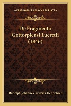 portada De Fragmento Gottorpiensi Lucretii (1846) (in Latin)
