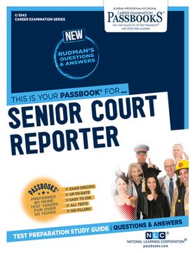 portada Senior Court Reporter (C-3543): Passbooks Study Guide Volume 3543 (en Inglés)
