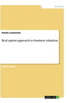 portada Real Option Approach to Business Valuation (in English)