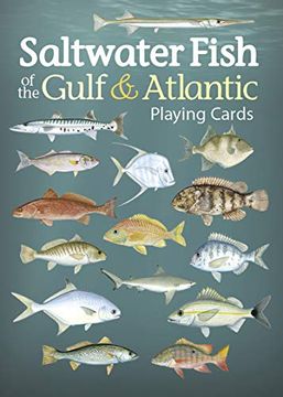 portada Saltwater Fish of the Gulf & Atlantic Playing Cards (Nature's Wild Cards) (en Inglés)