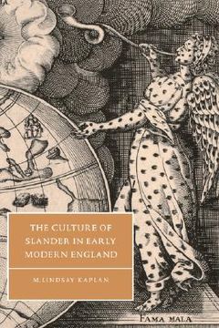 portada The Culture of Slander in Early Modern England Hardback (Cambridge Studies in Renaissance Literature and Culture) (in English)