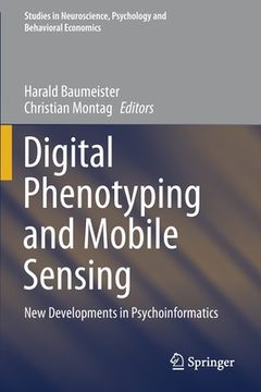 portada Digital Phenotyping and Mobile Sensing: New Developments in Psychoinformatics (en Inglés)