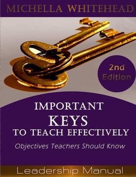 portada Important Keys to Teach Effectively (in English)