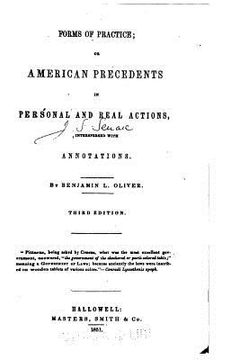 portada Forms of Practice, Or, American Precedents in Personal and Real Actions, Interspersed With Annotations (in English)