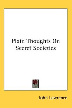 portada plain thoughts on secret societies